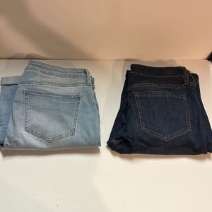 Set of 2 women’s jeans NYDJ size 8 Sheri Slim AND Jones New York size 8 Straight